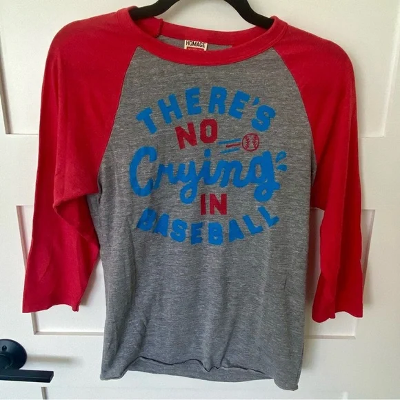 Red and Grey Baseball 3/4 Sleeve Raglan Tee - Picture 2 of 13